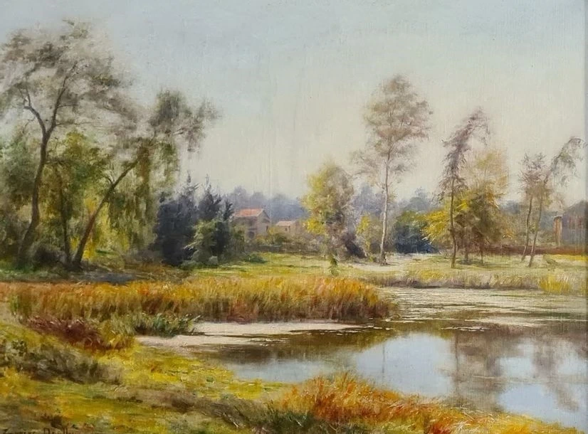 Eugène Auguste François Deully - Stagno in campagna
